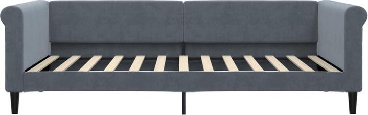 Actual product image VidaXL Tagesbett Ausziehbett Sofabett Gästebett Dunkelgrau 100x200cm Samt (Sofa bed)