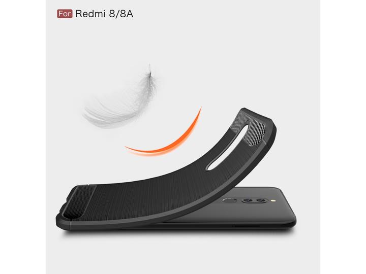 Immagine prodotto Screenguard Xiaomi Redmi 8 Cover Carbon Brushed Soft TPU (Xiaomi Redmi 8)