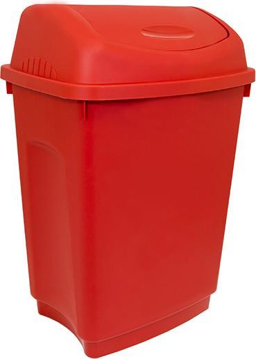 Produktbild Rs Pro Kunststoff mit Klapp Deckel 50L Rot Mülleimer (50 l)