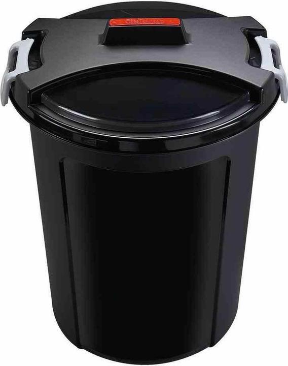 Actual product image Heidrun Matrix bin made of plastic in colour black, Ø 48x55 cm Capacity: 46 l, round (Ø 48 x 55 cm, 46 l)