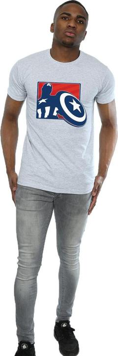 Produktbild Avengers Captain America Umriss TShirt (XXL)