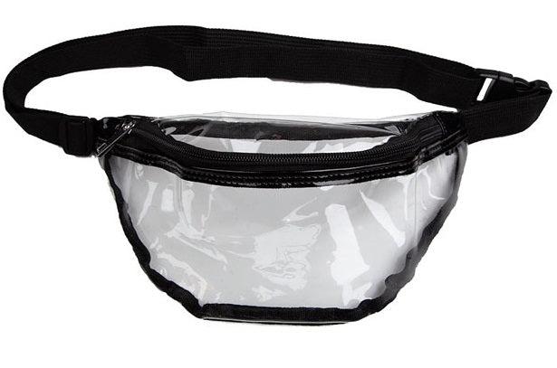 Image du produit Wicked Costumes Sac ventral des années 80 Sac banane PVC transparent