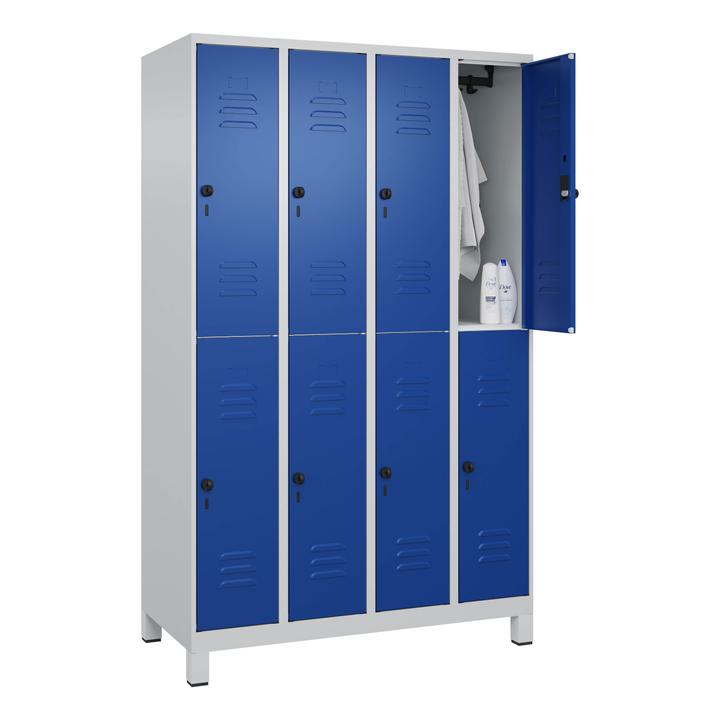 Image du produit C+P Vestiaire double Classic Plus, largeur de compartiment 30 cm, avec pieds