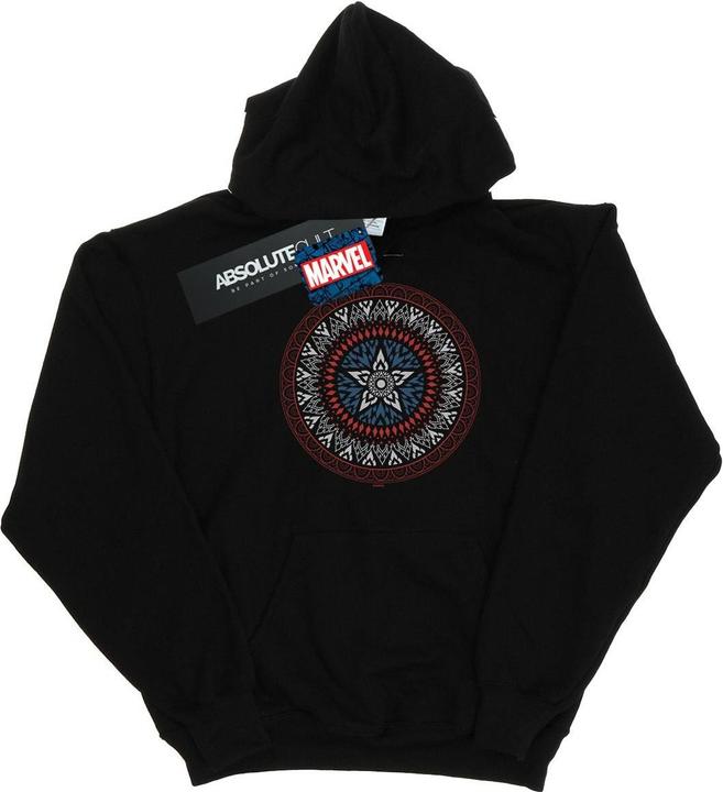 Immagine prodotto Captain America Ornamental Shield Felpa con Cappuccio Donna (XXL)