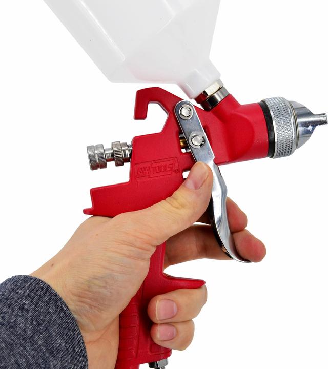 Actual product image AW Tools AWTOOLS HVLP spray gun WITH UPPER TANK 2.0 mm