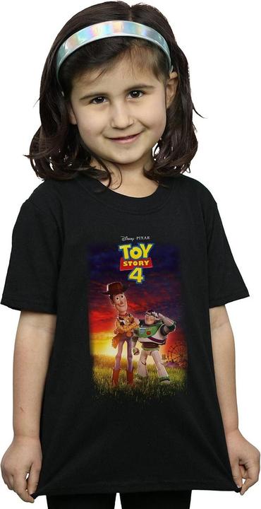 Immagine prodotto Disney Toy Story 4 Buzz And Woody Poster Maglietta Ragazze (140, 146)