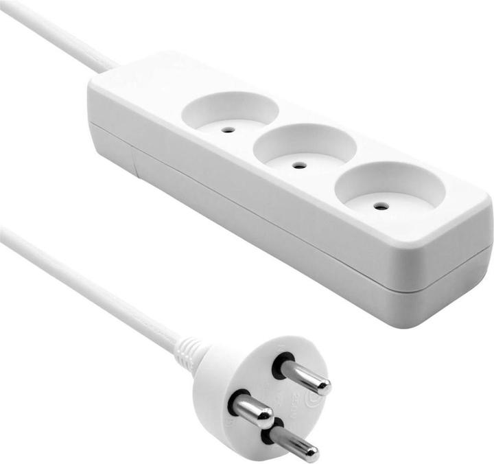 ProXtend Danish Power Strip 3-way 4M Blanc (3 x, CEE 7/3, 4 m)