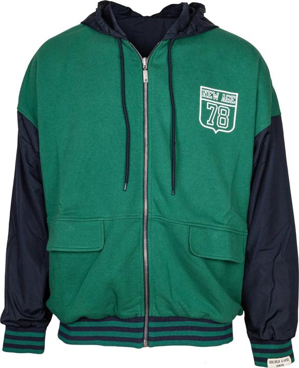 Immagine prodotto Golden Goose reversible cotton and nylon sweatshirt color green and blue (M)