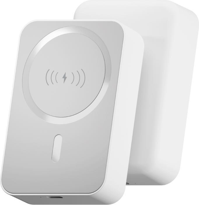 Forever MATB-400 wireless power bank 20W 10000mAh Qi2 white (10000 mAh, 20 W, 20 Wh)