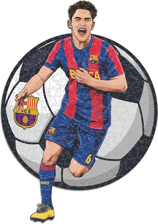 Produktbild Iconic FC Barcelona - Gavi - Holz Puzzle Grösse S (150 Teile) (150 Teile)