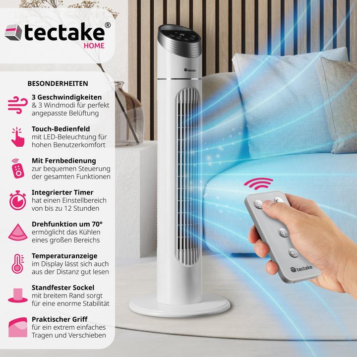 Actual product image tectake Tower fan (50 dB)
