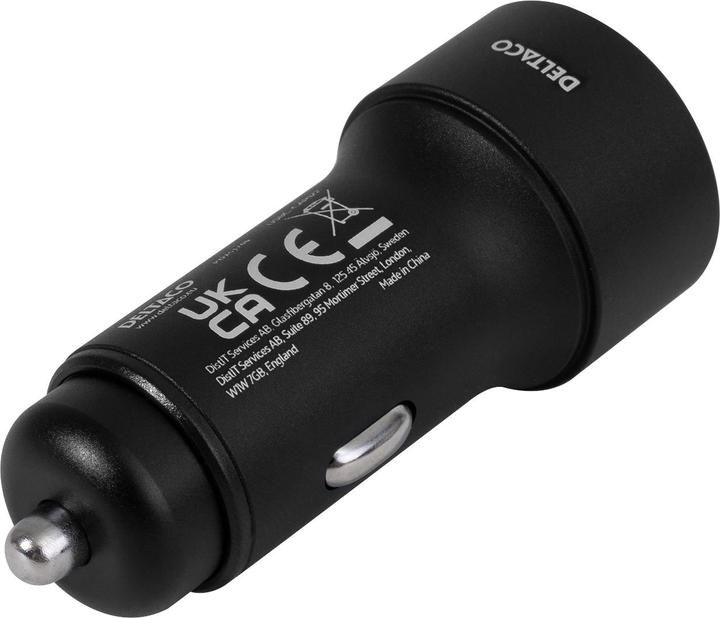 Produktbild Deltaco USBC-CAR122 mobile device charger Black Auto