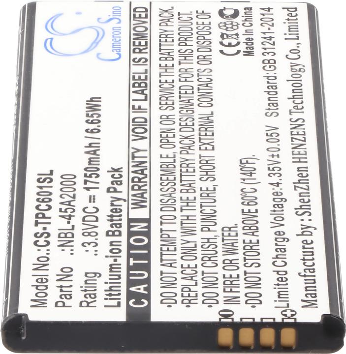 Immagine prodotto XCell Akku passend für TP-Link Neffos C5L Handy, Smartphone, Telefon wie NBL-45A2000 1750mAh 3.8V