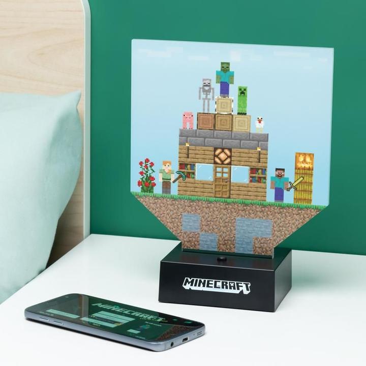 Produktbild Paladone Products Minecraft Build a Level lamp and 140 stickers