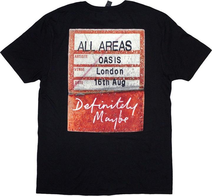 Immagine prodotto Oasis Definitely Maybe AAA Pass Maglietta Adulto Unisex (M)