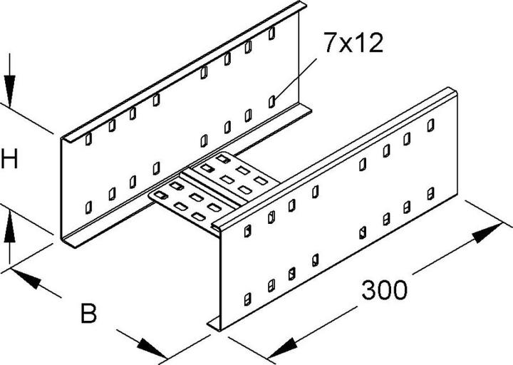 Image du produit Niedax NIE RVV 110.300 F Connecteur à plots en trois parties 111x300m