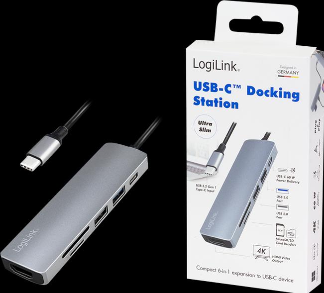 Immagine prodotto LogiLink UA0343 (USB-C, 6 Porti)