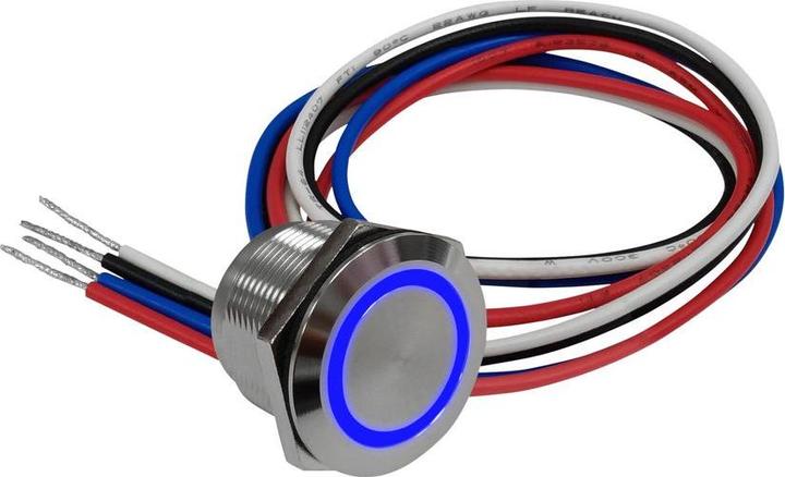 Image du produit RND Interrupteurs capacitifs lumineux à bouton-poussoir 1.5 A 30 VDC 1 contact inverseur IP68