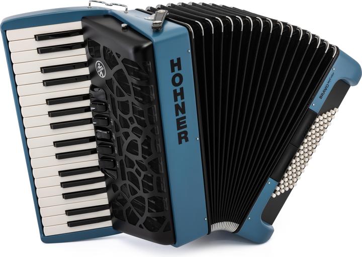Hohner Accordéon BRAVO MyColor III 72 Water (Accordéon de piano)