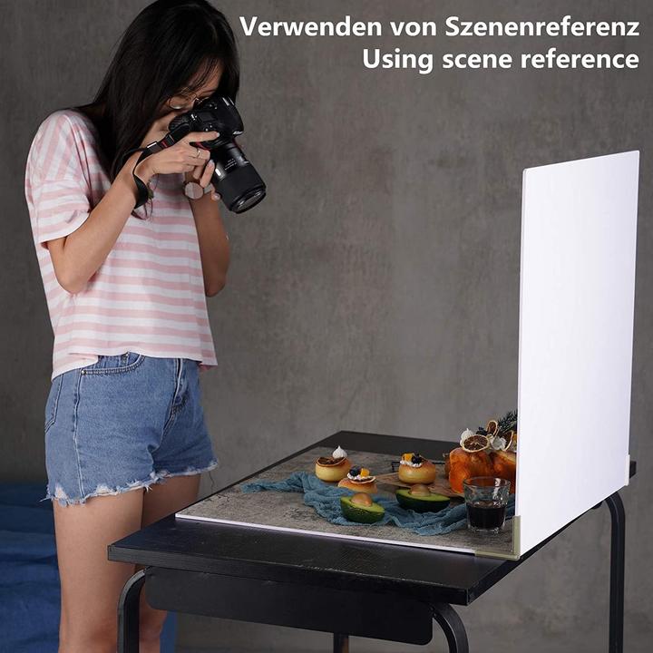 Produktbild HengMing Hintergrund Boards Kit, Flow Gold Weiss Marmor