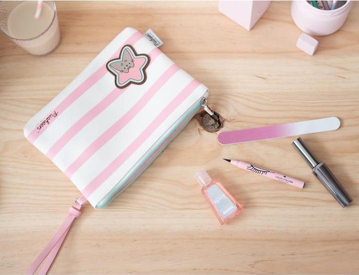 Image du produit Pusheen Pencil Case - Rose Collection Universal Cosmetic Bag (23 x 16.5 x 2.5 cm)