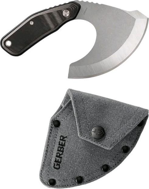 Image du produit Gerber Gear Couteau de chasse Gerber DOWNWIND ULU, acier 7Cr, inoxydable, manche en G10, étui en toile cirée (12.30 cm)