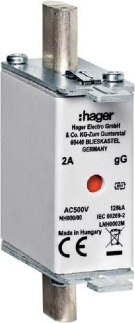 Produktbild Hager Sicherungseinsatz DIN-000 40A (NH-DIN Sicherung, 40 A)