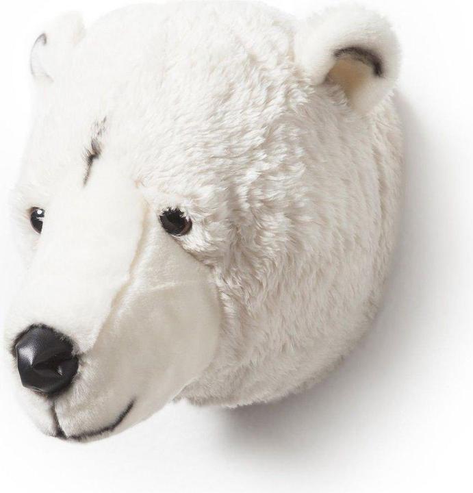 Image du produit Wild & Soft Tête d'animal ours polaire Basile (25 cm)