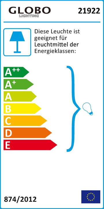 Label énergétique Globo Lampe de table Auriga (E14)
