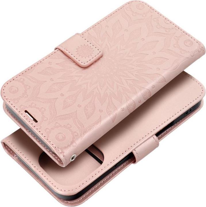Produktbild OEM Back panel cover MEZZO Book case for IPHONE 16 Pro mandala rose gold (Apple iPhone 16 Pro)