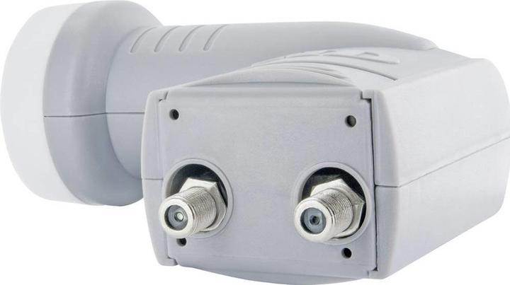 Actual product image Schwaiger SAT system 60 cm 2 participants Twin LNB brick red (Parabolic antenna, DAB/ DAB+, DVB-T / -T2)