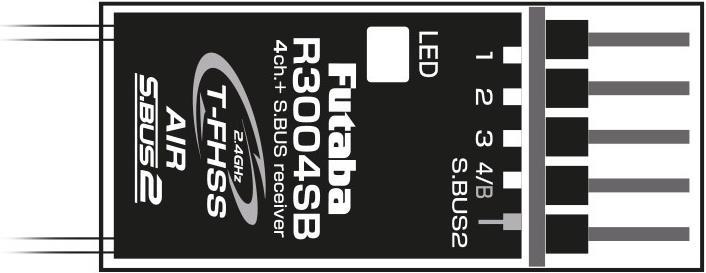 Actual product image Futaba R3004SB T-FHSS 4-CH Diversity Receiver