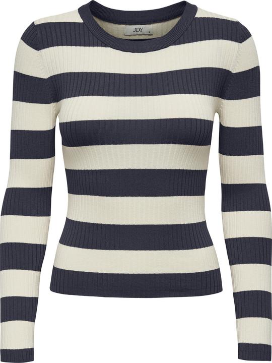 JdY Gerippt Rundhals Pullover Strickpullover