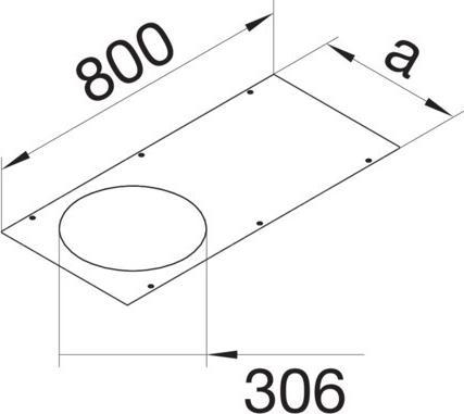 Actual product image Hager TEHA cover (80 cm)