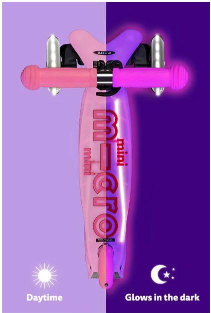 Image du produit Micro Scooter Mini Deluxe Glow Plus LED Rose