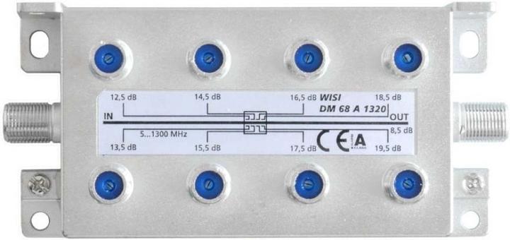 WISI Ramificazione DM 68 A 1320 8 volte 12.5...15.5dB (19.50 dB, Collettori e ramificazioni)