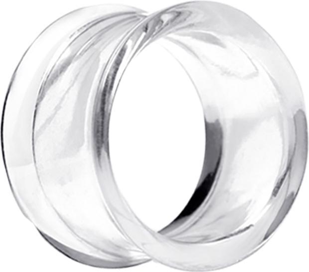 Produktbild Star Piercing Flared Tunnel transparent (ohne MessingChirurgenstahl 316L, Ohne MessingAcryl)