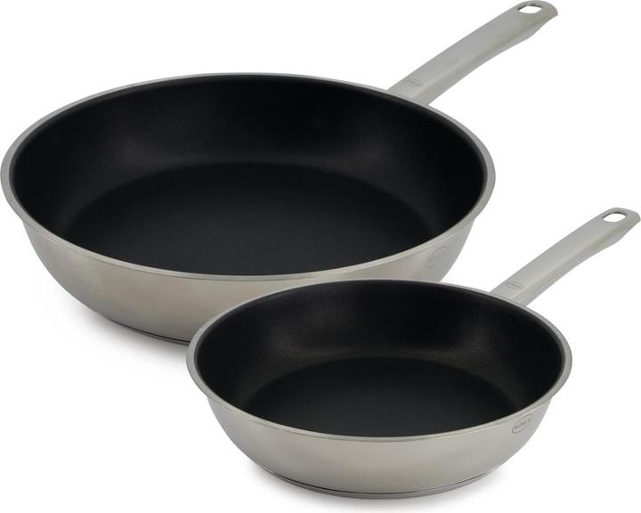 Produktbild Rösle Pfannen-Set 2-tlg. MOMENTS Ø 24, 28cm, Edelstahl (28 cm, Pfannenset + Topfset, Edelstahl)