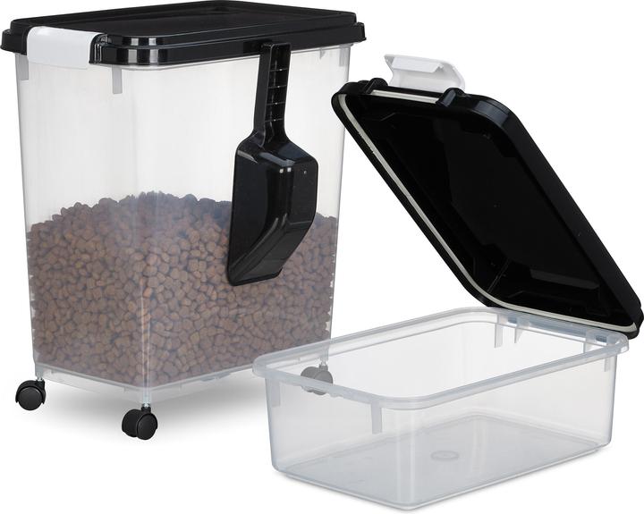 Actual product image Relaxdays 2x dog food storage box