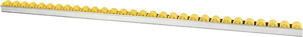 Image du produit kaiserkraft Rail à galets cylindriques, à intervalles de 33 mm, Ø 28 mm, plastique, longueur