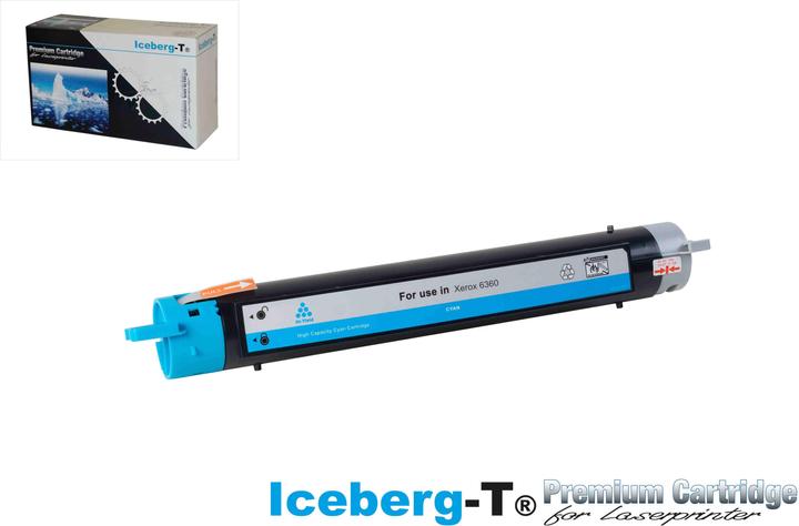 Actual product image Iceberg-T Toner Xerox Phaser 6360 12'000 pages, cyan (C)