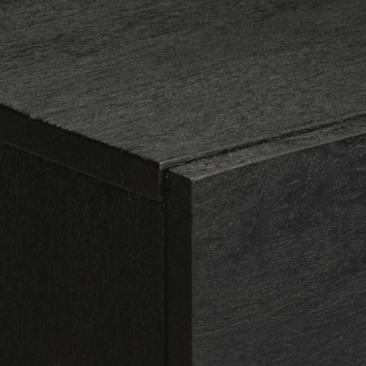 Actual product image VidaXL Bedside table Bedside cabinet Bedside chest of drawers Bedside console Black wood-based material (50 x 33 x 60 cm)