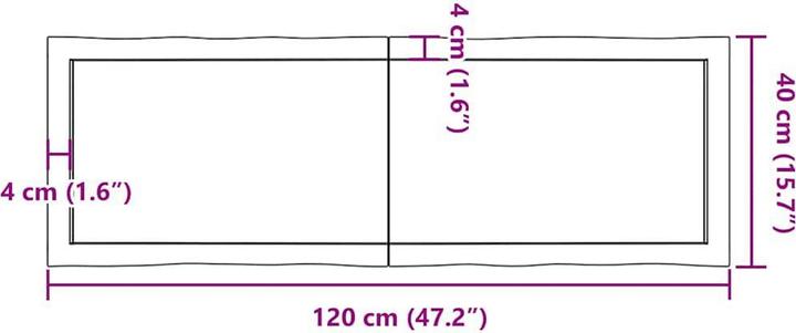 Produktbild VidaXL Nili (120 x 40 x 6 cm)