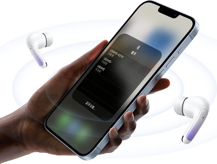 Actual product image Usams US-XD19 Dual-mic ENC TWS Earbuds --X-don Series BT5.3 (Wireless)