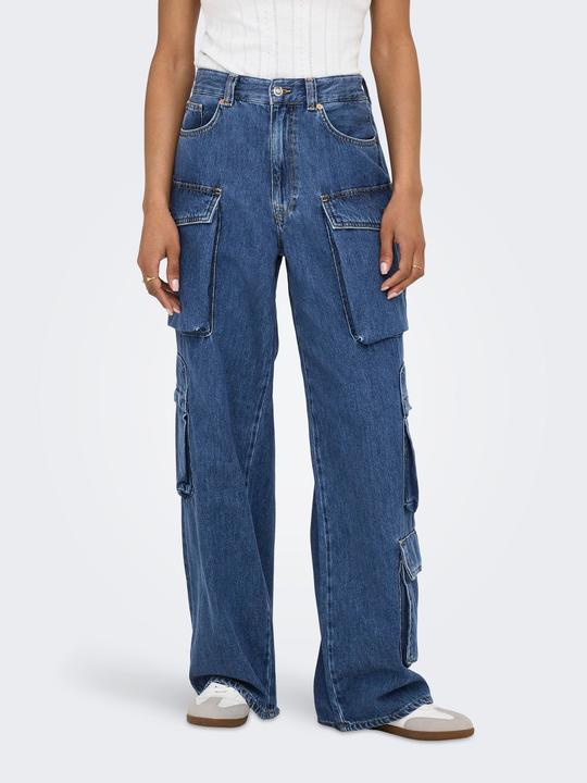 Produktbild Only ONLJamey Loose Baggy Cropped Mid Rise Jeans (W28/L32)