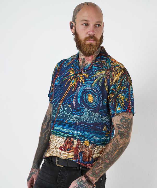 Immagine prodotto Joe Browns Beach Mosaic Print Revere Collar Shirt (S)