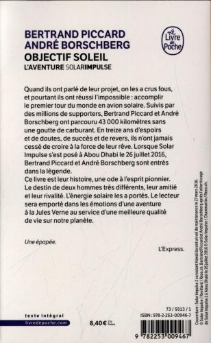 Actual product image Objectif Soleil : l'aventure Solar Impulse (French, Bertrand Piccard, André Borschberg, 2018)