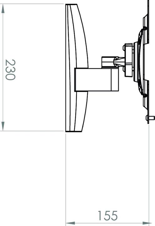 Produktbild VCM Morgenthaler TS1 - 38,1 cm (15 Zoll) - 94 cm (37 Zoll) - 75 x 75 mm - 200 x 200 (Wand, 37", 20 kg)