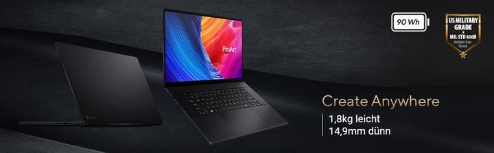Produktbild ASUS ProArt P16 (16", AMD Ryzen AI 9 HX 370, 32 GB, 1000 GB, DE)