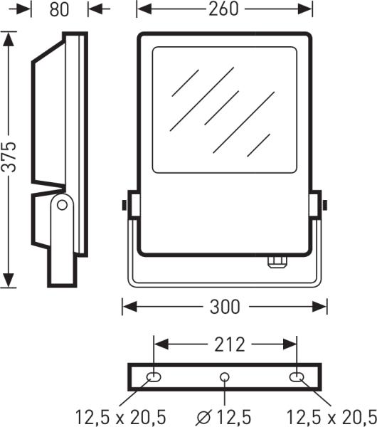 Produktbild Trilux TRIL LED-Strahler (12000 lm, IP65)